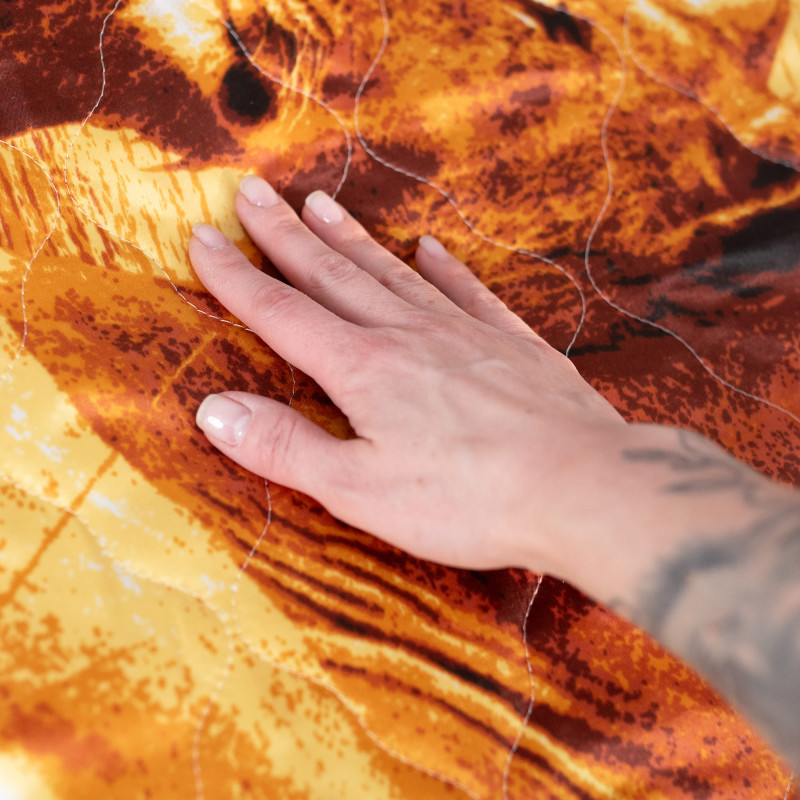 Покрывало ультрастеп 175х200 (+/-5 см) шёлк (100 % полиэстер) "Золото Саванны"